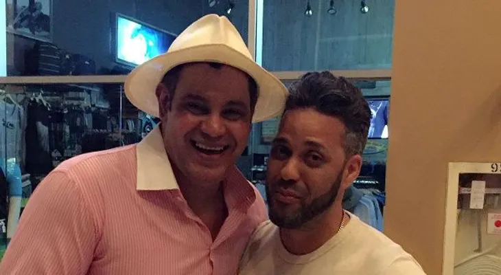 Sammy Sosa en el concierto de Romeo Santos