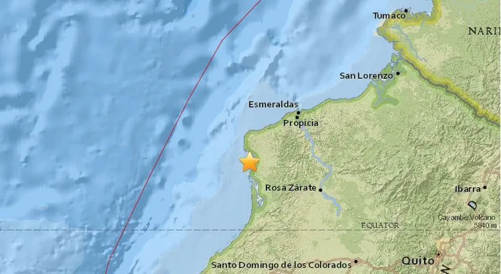 Nuevo sismo de magnitud 5,5 sacude costa de Ecuador