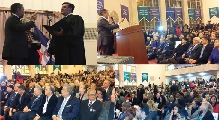 Espaillat se juramenta en masivo acto reafirmando defensa a inmigrantes en EEUU