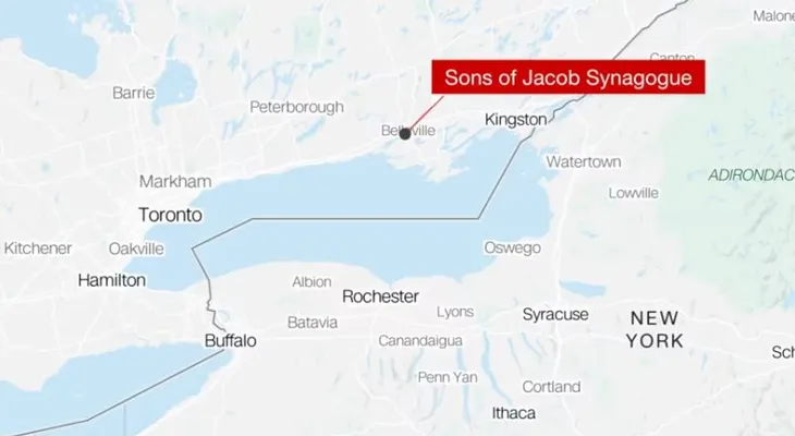 Policía herido de bala cerca de sinagoga en Ontario durante el Yom Kippur
