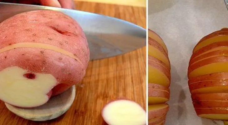 Saludable papa al horno con hierbas y especias