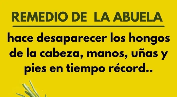Este remedio desaparece hongos en la cabeza, manos, uñas y pies rapídisimo ¡Te lo recomiendo!