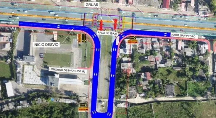 Obras Públicas cerrará por 10 días tramo autopista Las Américas