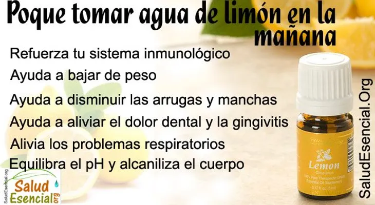 Beneficios de tomar agua tibia con limón