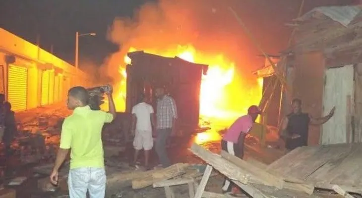 Incendio afecta el mercado fronterizo de Dajabón