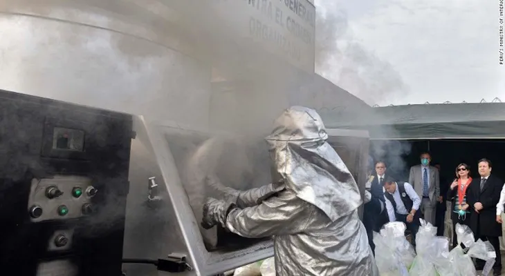 Así destruyó Perú más de 7 toneladas de drogas ilícitas