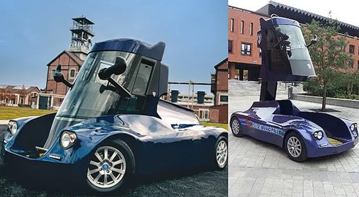 El impresionante auto robótico de los policías en Francia