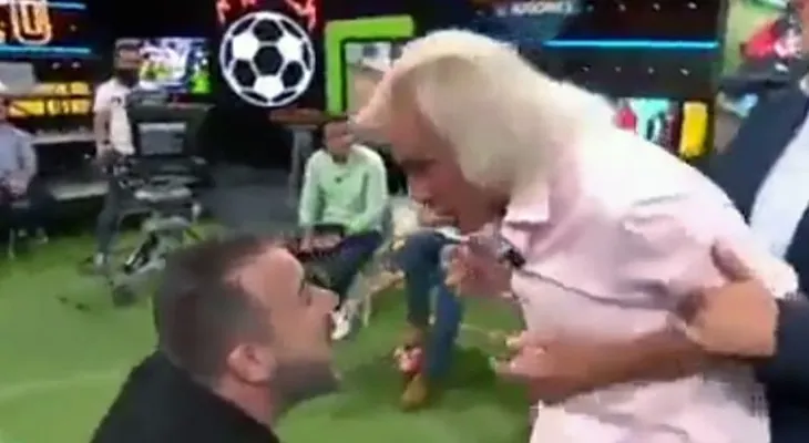 El ataque de furia del "Loco" Gatti en TV: casi se toma a golpes de puño en un programa en vivo