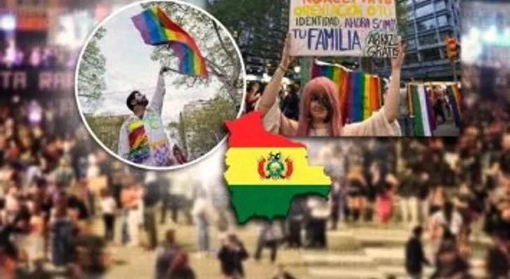 Comunidad LGTBI de Bolivia marcha en La Paz por sus derechos y contra la discriminación