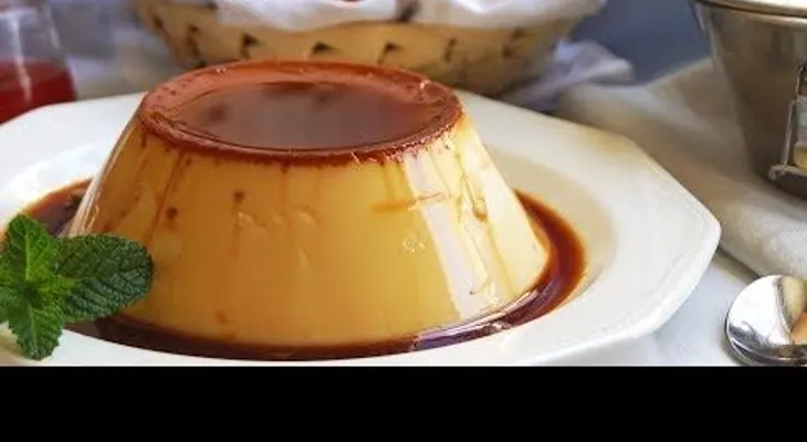Flan de huevo fácil y rápido en 5 minutos 