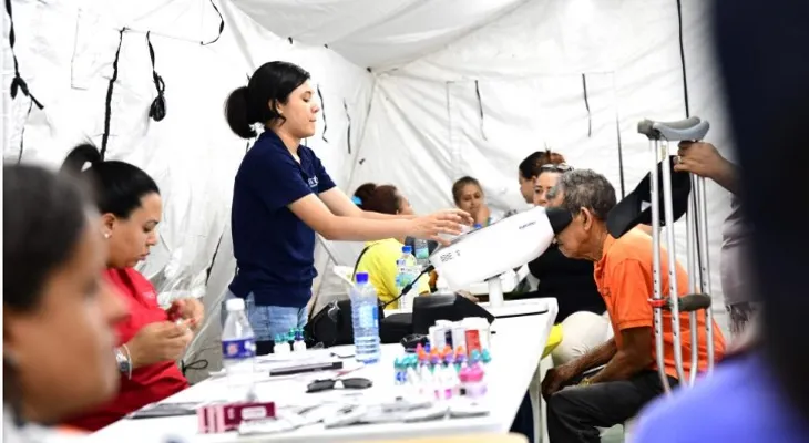 Operativo médico gratuito "Más Salud y Bienestar" beneficia a cientos de personas Hato del Yaque, Santiago