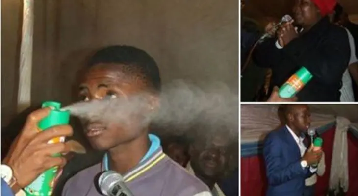 El pastor que "cura" a los miembros con pesticidas 