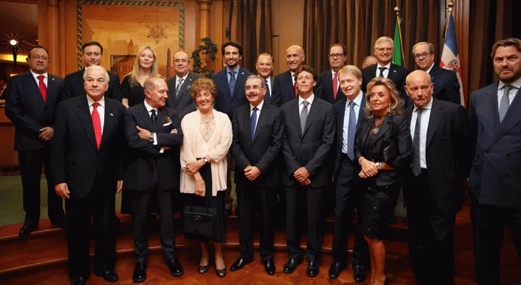 Medina se reúne con empresarios italianos y dominicanos en Roma