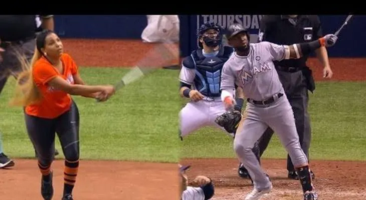 El jonrón de 468 pies de Marcel Ozuna