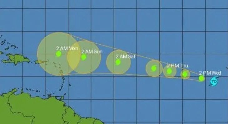 Se forma cuarta depresión tropical de la temporada