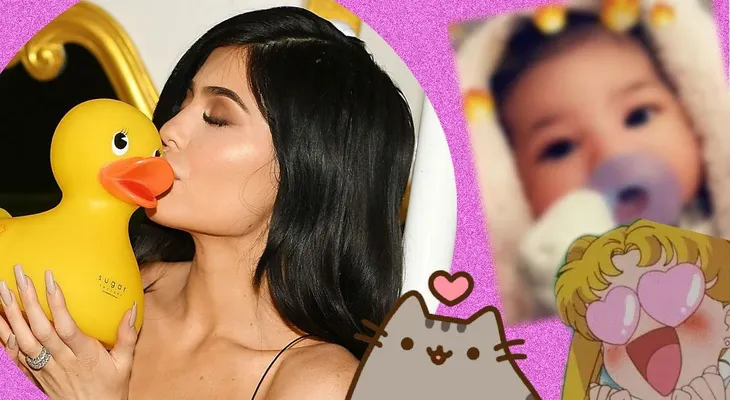 Kylie Jenner y Travis Scott publicaron las primeras imágenes del rostro de su hija, Stormi