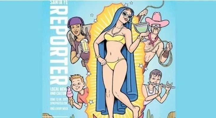 Gran polémica por revista que muestra a la virgen de Guadalupe en bikini 