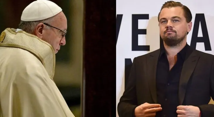 El papa Francisco recibe al actor estadounidense Leonardo di Caprio