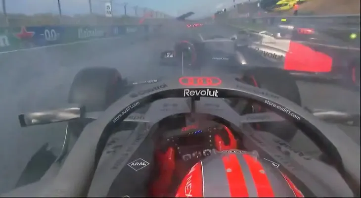 Hülkenberg evitó un dramático choque con Bortoleto en el GP de Países Bajos
