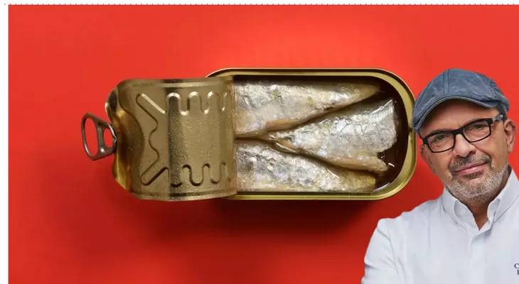Jesús Sánchez propone sardinas en lata con pepinillo y mayonesa