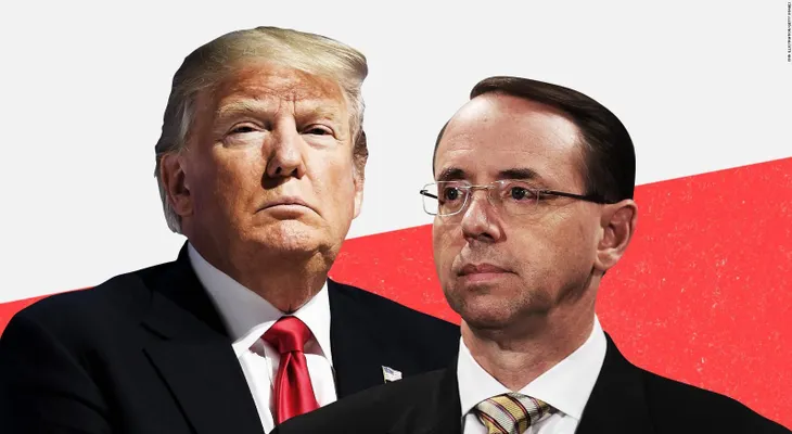 Rod Rosenstein discutió grabar en secreto a Trump, reporta New York Times