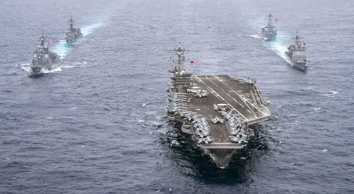 Máxima tensión: el portaaviones USS Carl Vinson se aproxima a la península coreana y Kim Jong-un amenaza con destruirlo