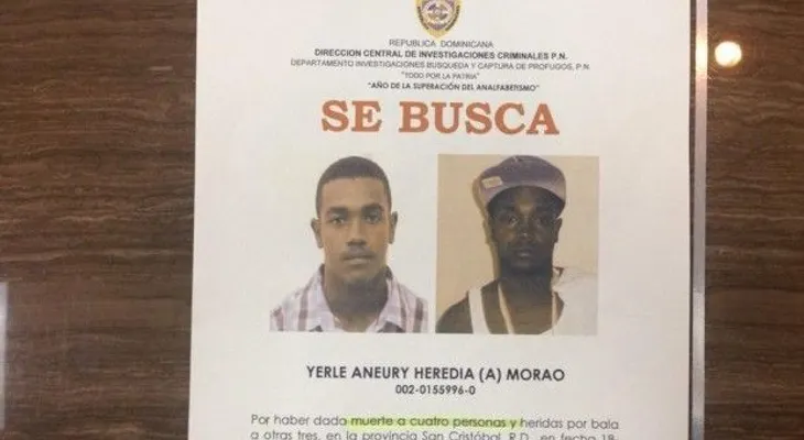 Fallece Yerle Aneury Heredia (Mora), quien era buscado por matar a 4 en San Cristóbal 