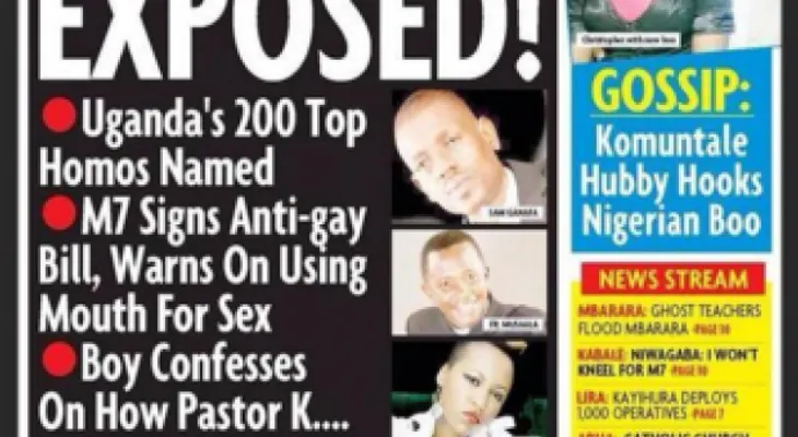 Periódico pública lista de los "200 principales gay" de Uganda 