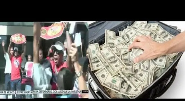 Johathan Guzmán celebrando y luego se da cuenta que fue "tumbado" con US70,000