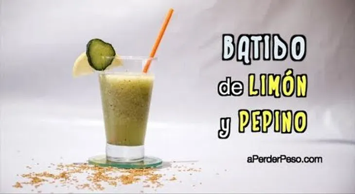 Batido de limón y pepino para desintoxicar el organismo (Video) 
