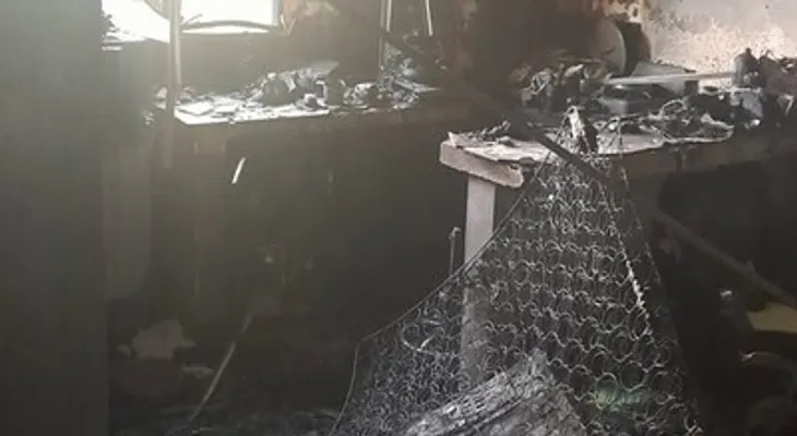 Incendio calcina apartaestudio en la avenida Lope de Vega