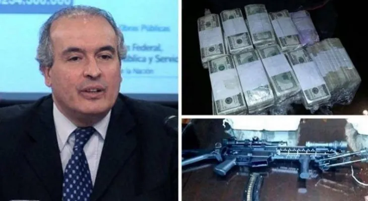 Atrapan a ex secretario de Obras Públicas escondiendo millones US$ en Argentina