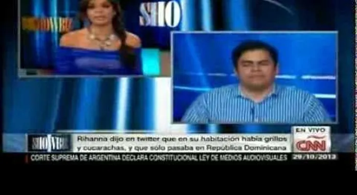 Video: CNN le dedica 8 minutos al caso de la cucaracha Rihanna