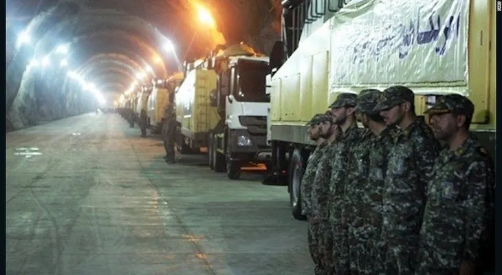 Irán difunde imágenes de un arsenal secreto subterráneo
