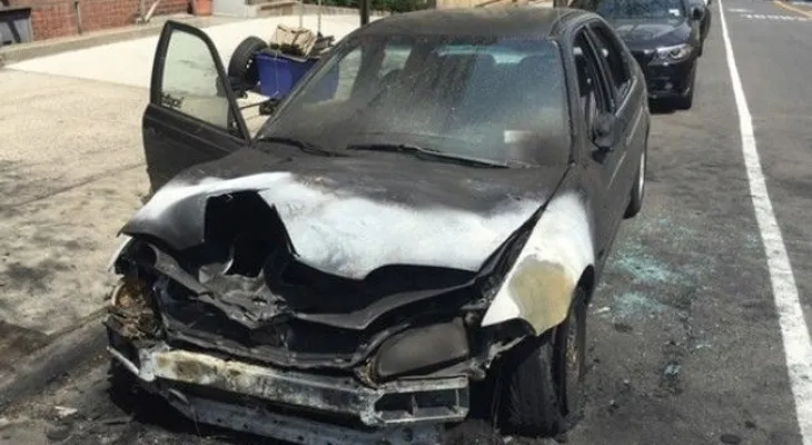 Explota carro de dominicano en calle del Alto Manhattan