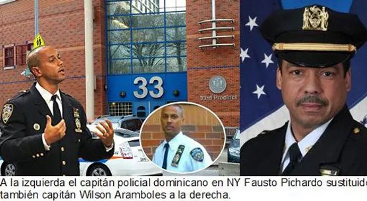 Trasladan capitán dominicano Fausto Pichardo del precinto 33 Alto Manhattan
