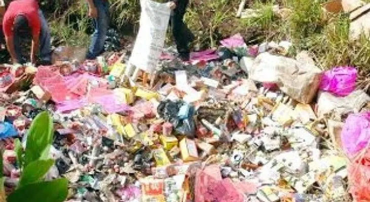 Interior y Policías incinera más de un millón de unidades de fuegos artificiales