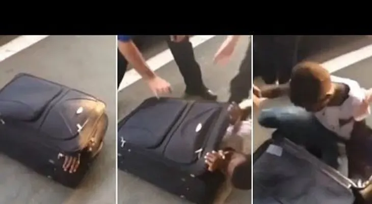 Un hombre intentó ingresar a Suiza dentro de una maleta (VIDEO)