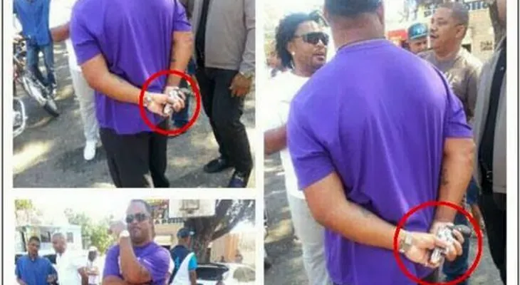 Joven publica foto junto a su hija y arma de fuego