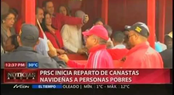 El PRSC reparte canastas navideñas