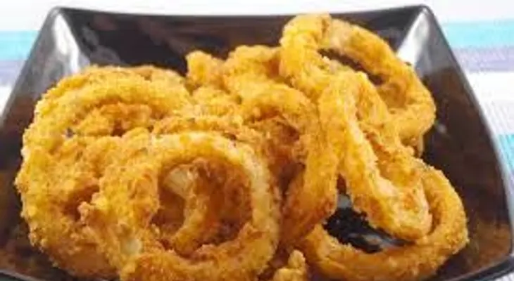 Saludables aros de cebolla crujientes al horno