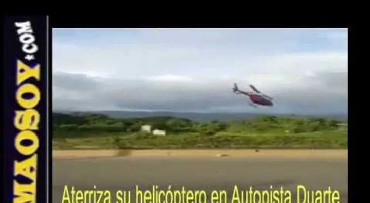 Piloto del helicóptero que aterrizó de emergencia dice llevaba un pasajero con problema de glicemia