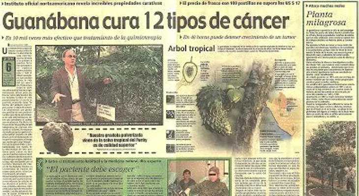 Guanábana, una planta secuestrada por la Mafia Farmacéutica: Cura 12 tipos de cáncer