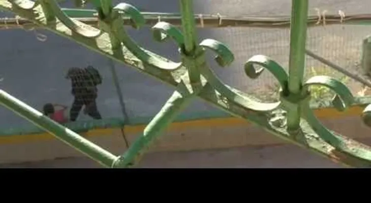 Un policía le quita a una niña su bicicleta y la tira a unos arbustos (VIDEO)