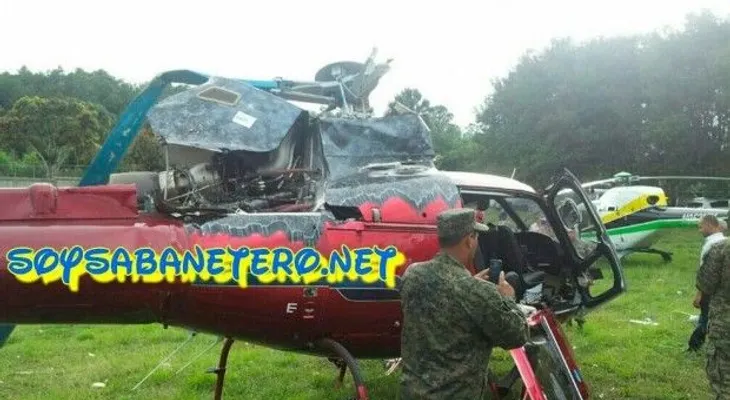 Se accidenta helicóptero donde iba presidente Junta Electoral de Santiago, Haime Thomás Frías