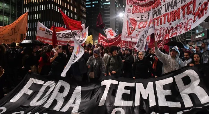 Miles de brasileños salieron a las calles para exigir la renuncia de Michel Temer
