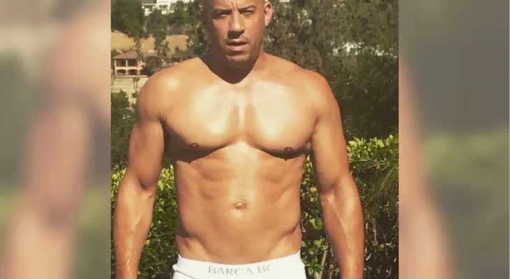 Rápido y goloso; burlas en internet por la abultada panza de Vin Diesel