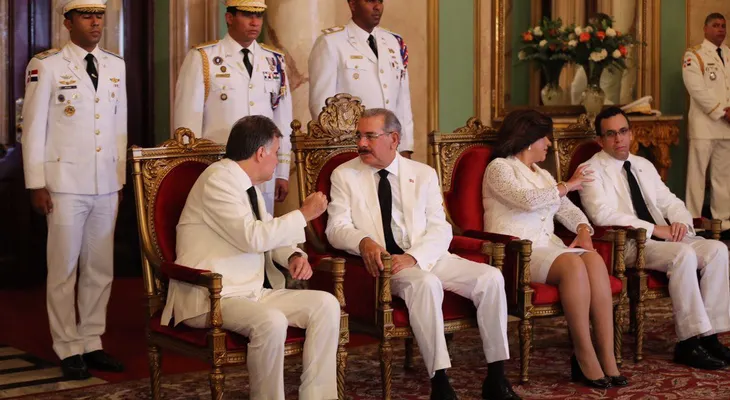 Danilo Medina recibe cartas credenciales de 4 nuevos embajadores en el país