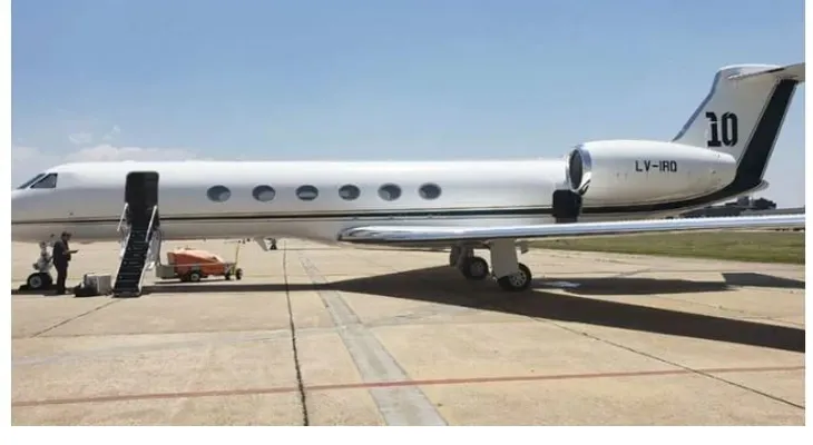 Lionel Messi y su nuevo avión de 15 millones de dólares