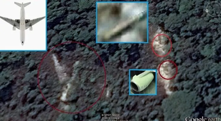 Video, fotos: Un ruso dice haber hallado avión del vuelo de Malaysia en Google Earth  